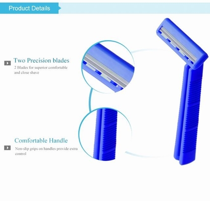 Sharp Smooth Twin Blade Disposable Razor Satinless Steel Blade Material